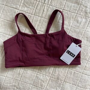LSKD Dark Cherry Inertia Sports Bra